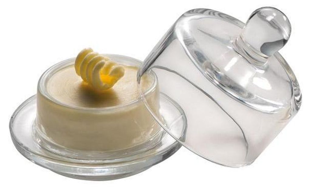 APS 15925 Butterservierer, Butterglocke, Ø 9 cm, Höhe 9 cm, Glas