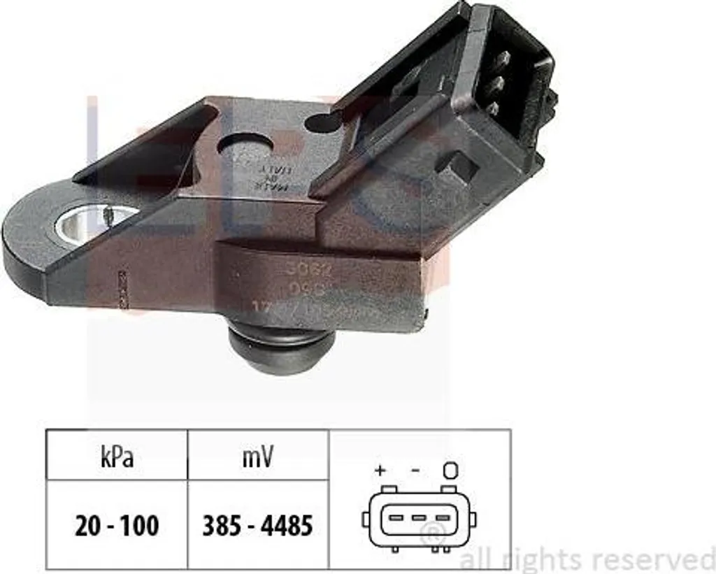 Réparer ralenti instable Volvo avec capteur pression air OE 1275342 EPS