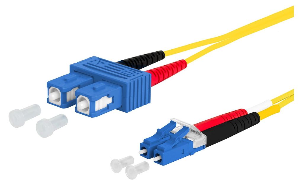 METZ CONNECT OpDAT Patchkabel, SC-D/LC-D OS2, 1 m