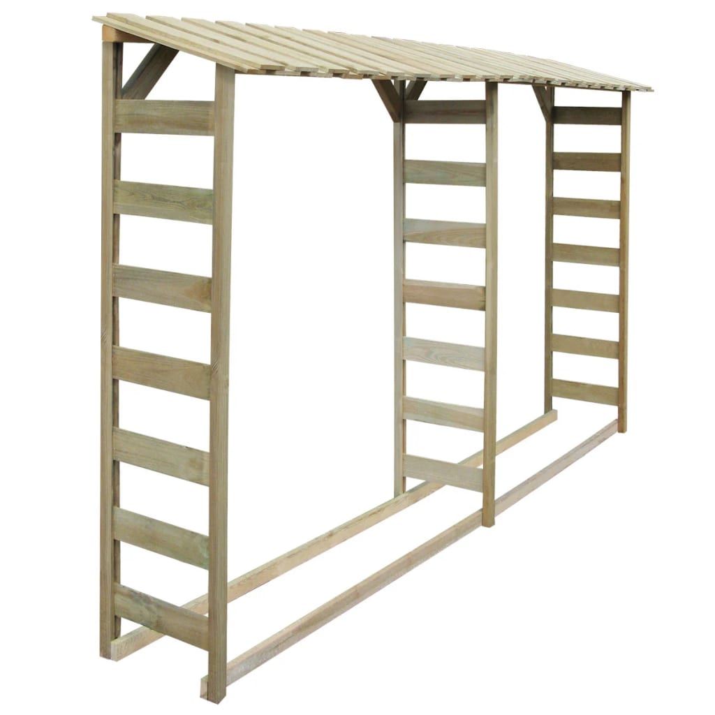 Capannone per la legna da ardere 300×44×176 cm Legno di Immagine del prodotto 