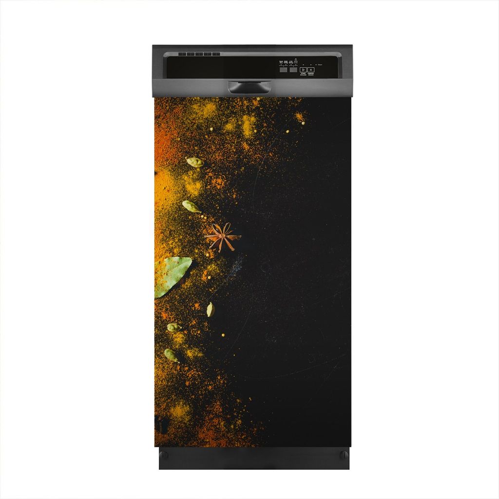 Aufkleber sticker 45x80 cm Dekorative folie Spülmaschine - Gewürze Gemüse