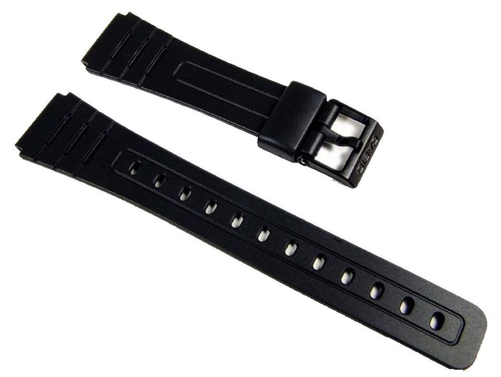 Cinturino di ricambio Casio in resina nera 18mm | F-105W Immagine del prodotto 