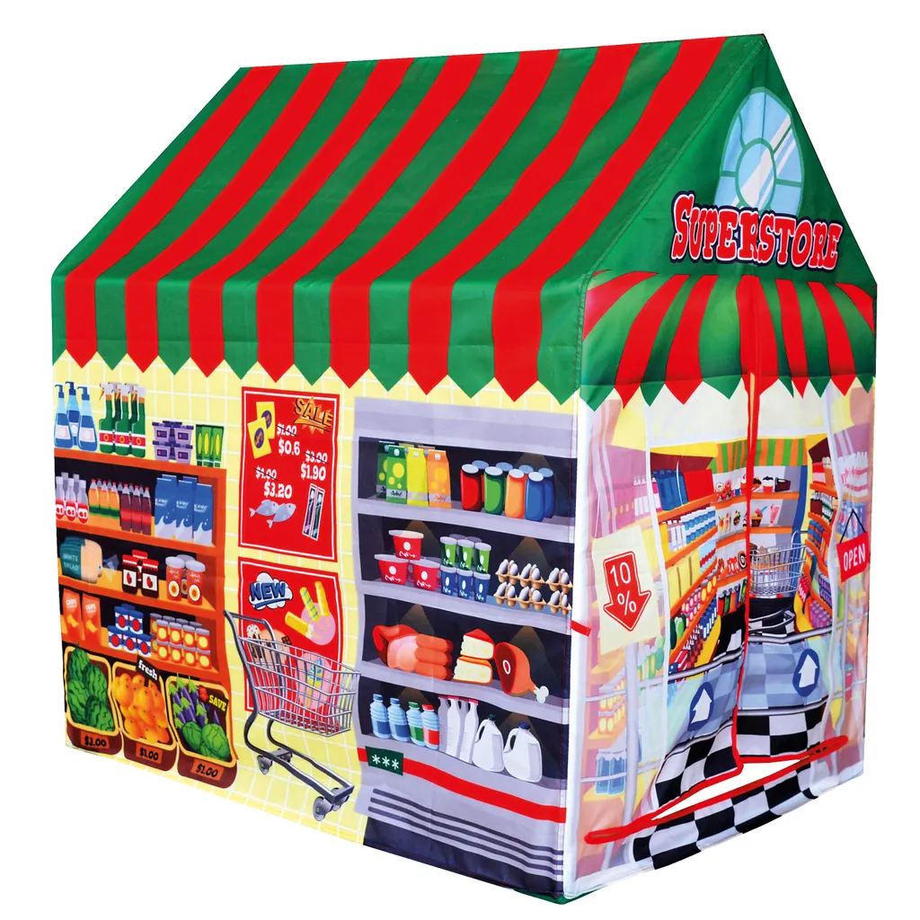 Cabane enfant marchande de légumes tente de jeu thématique en toile