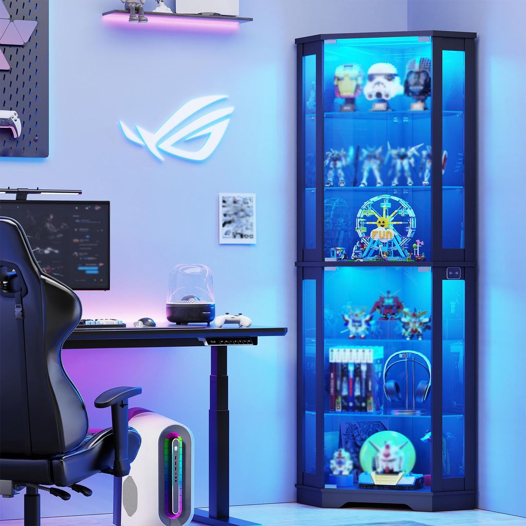 BROTTAR LED-Eckvitrine mit 6 Ebenen & Bewegungssensor – 3 Produktbild 