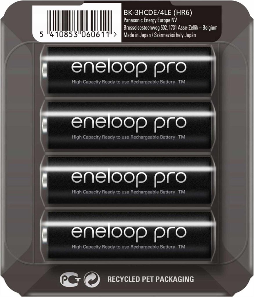eneloop BK-3HCDE/4BE eneloop Panasonic Pro Akku Productafbeelding 