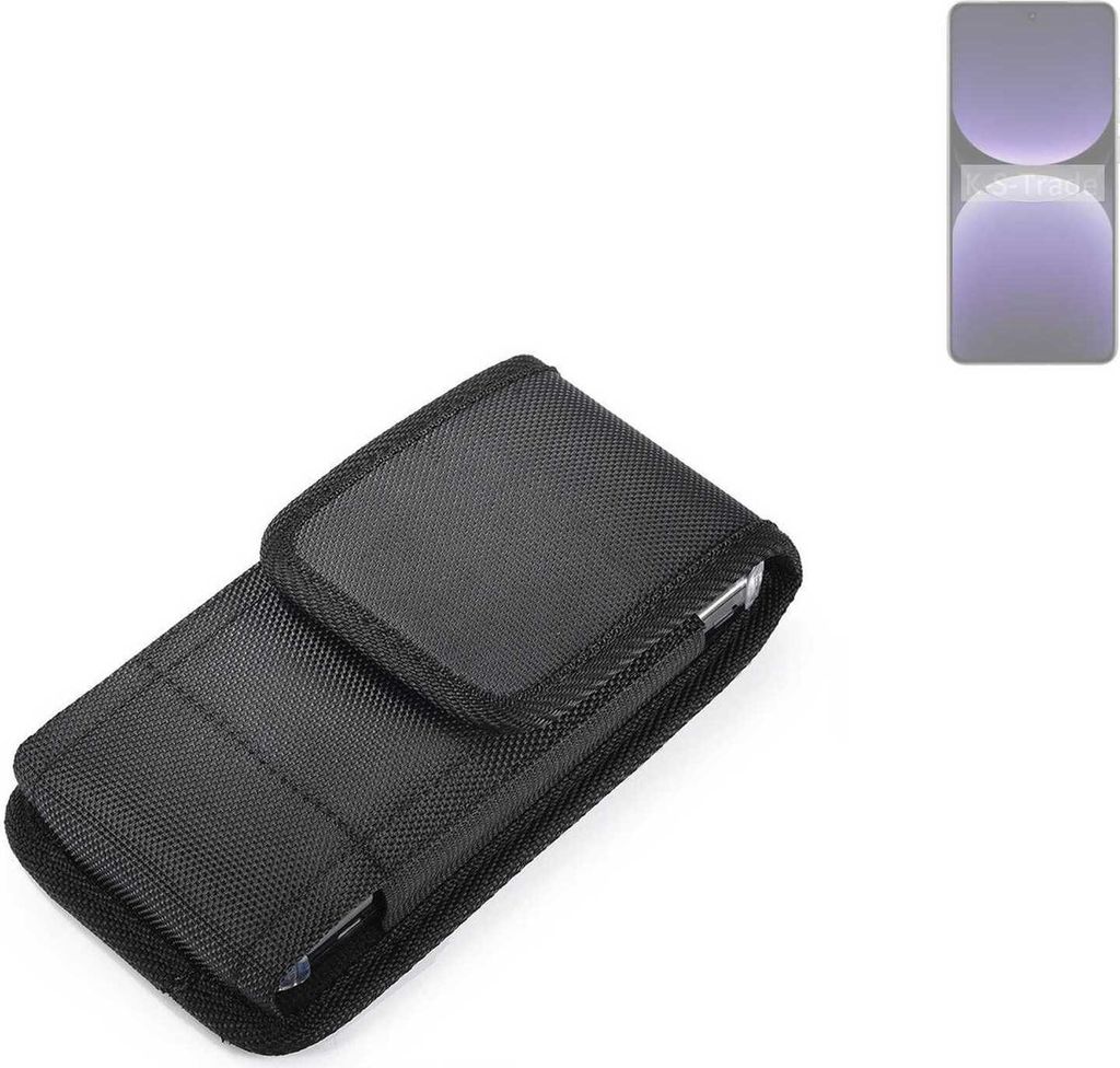 Holster Gürteltasche kompatibel mit Realme GT7 Pro Holster Gürtel Tasche wasserabweisend Handy Hülle Schutz Hülle Outdoor schwarz K-S-Trade