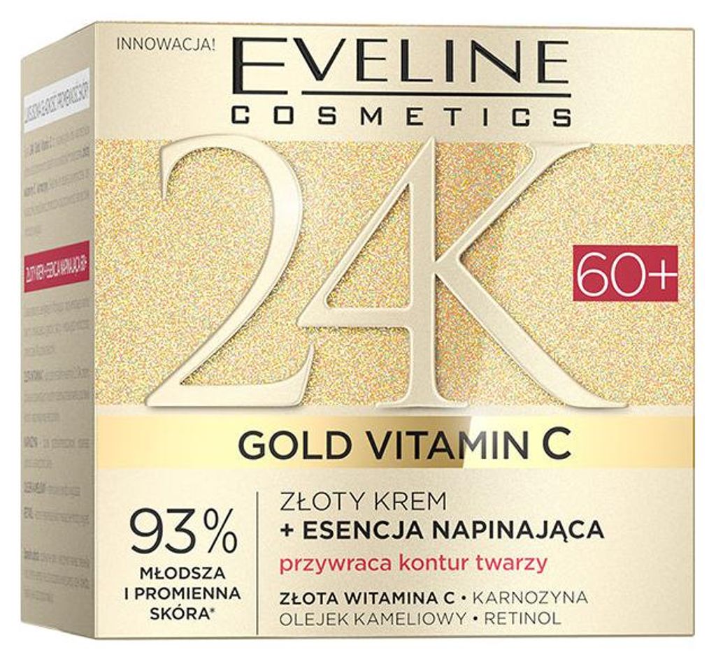 Eveline Cosmetics 24K Gold Vitamin C – feuchtigkeitsspendende, beruhigende Gesichtscreme