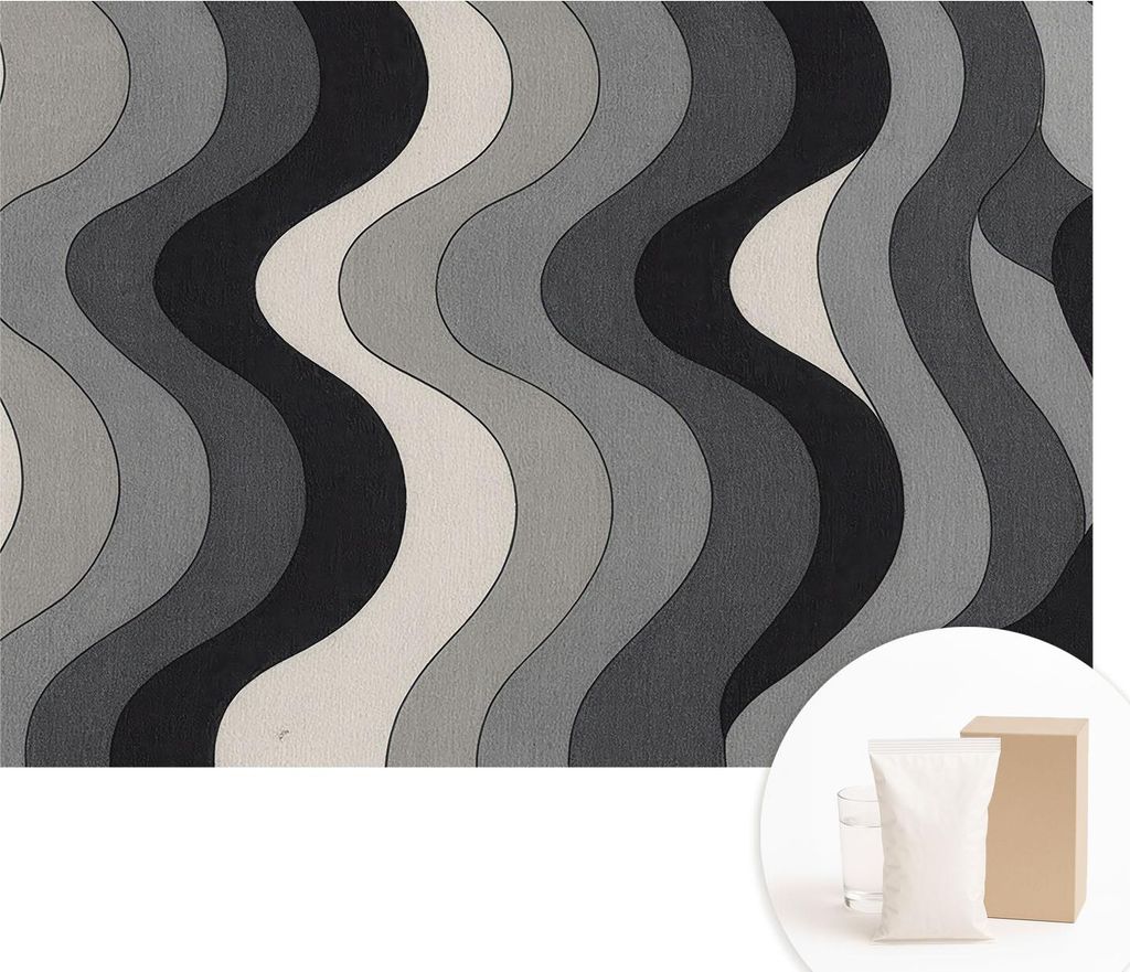 Fototapete - Wandbilder für Wohnzimmer - 208x146 cm - Dekorative Wandfolie - Modernes Design für Wanddekoration - Tapeten für Innenräume - Grau...