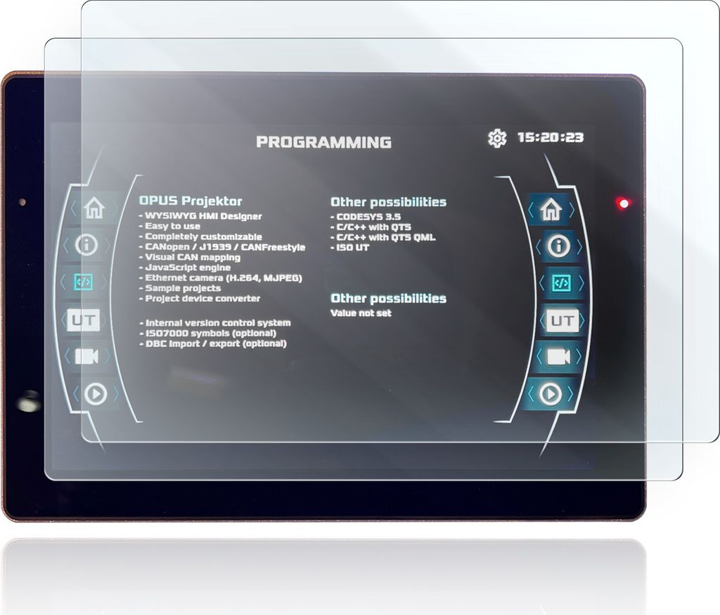 Schutzfolie für Display und Tacho kompatibel mit TOPCON B2 Eco Full