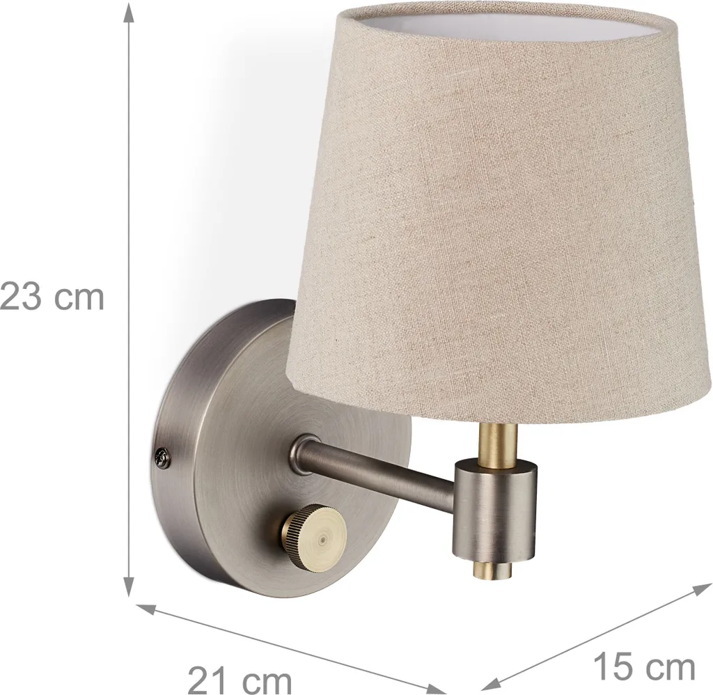 Applique murale rétro en métal, luminaire intérieur design, lot de 2 - 4