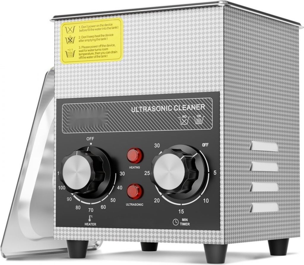 Ultraschallreiniger mit Heizung und Timer - Digitale Schallreinigungsmaschine 2L - Effektive Reinigung für Schmuck, Brillen und mehr