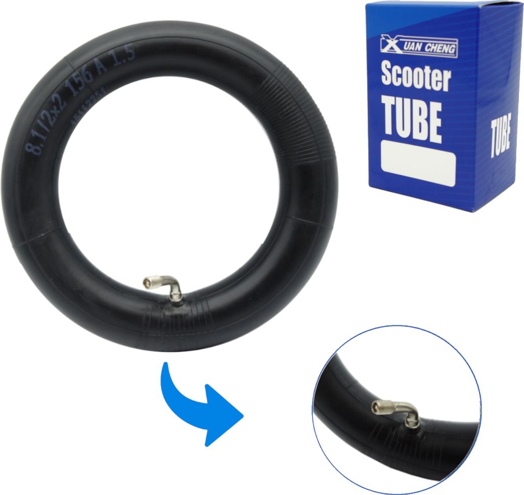 Schlauch 8.5x2 - 6.1 mit gebogenem Ventil 45/45° für den Elektroroller Xiaomi M365 / M365 Pro / Pro 2 / 1s / Essential / Mi 3