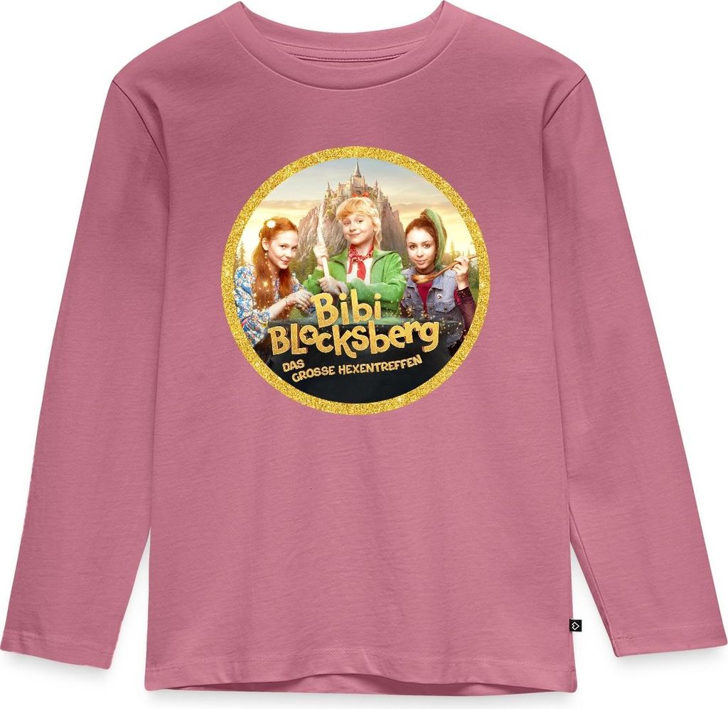 Spreadshirt Bibi Blocksberg Film Bibi, Flauipaui Und Schubia Kinder Premium Langarmshirt, 98/104 (2 Jahre), Mauve