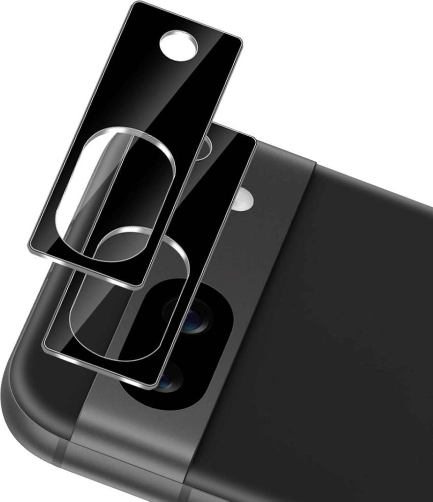 2X Schutzglas für Google Pixel 8A Panzerfolie Hartglas Kamera Linsen Schutz Full 3D