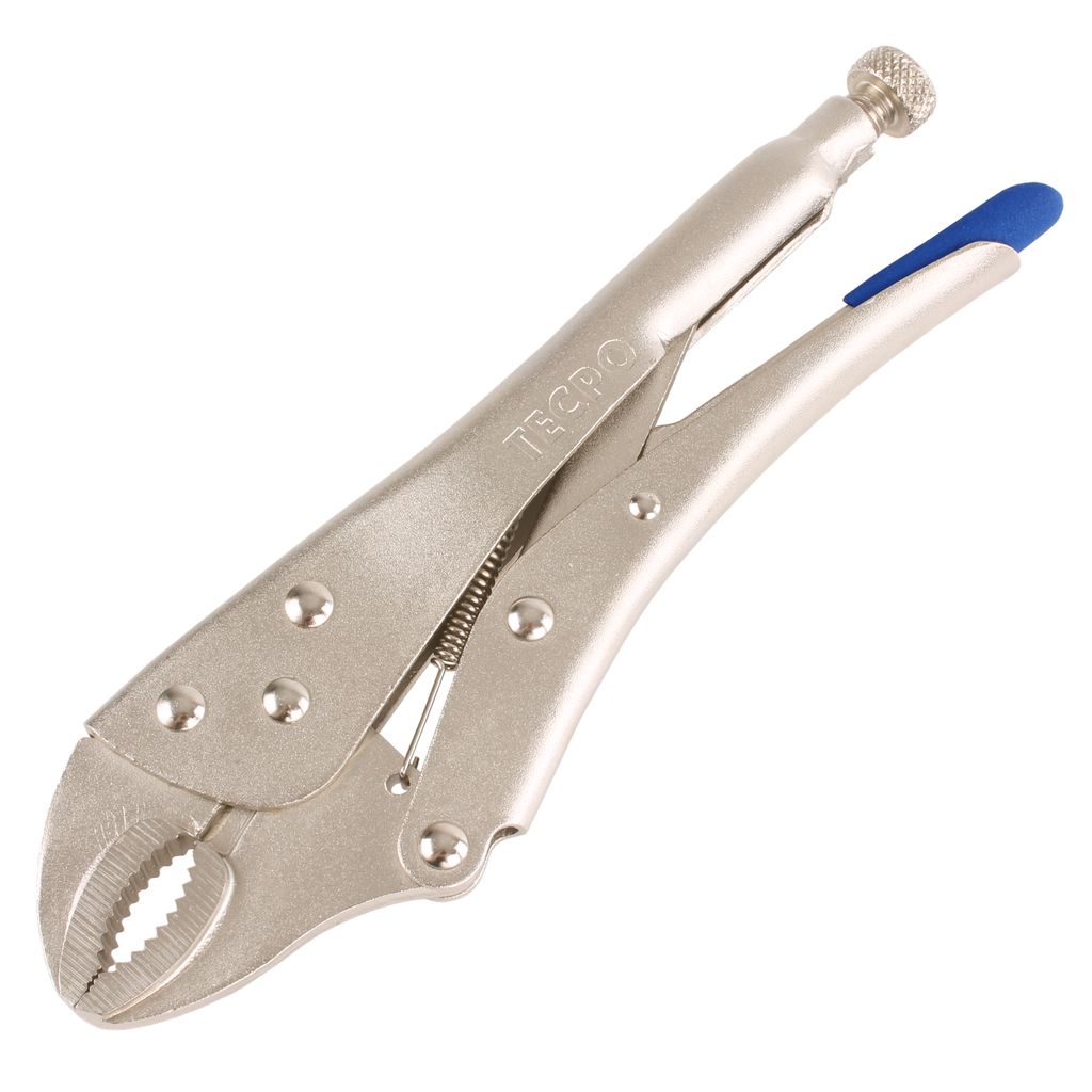 TEKTON Gripzange Gebogen, 25,4 Cm – Mit Verstellbarer Spannung Und Trigger-Release (Modell PLK10010)