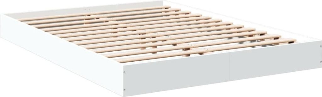 Bettgestell Weiß 135x190 cm Holzwerkstoff