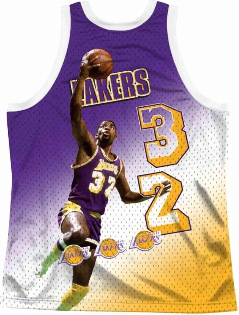 Mitchell & Ness NBA Behind The Back Tank LA Lakers Magic Johnson L