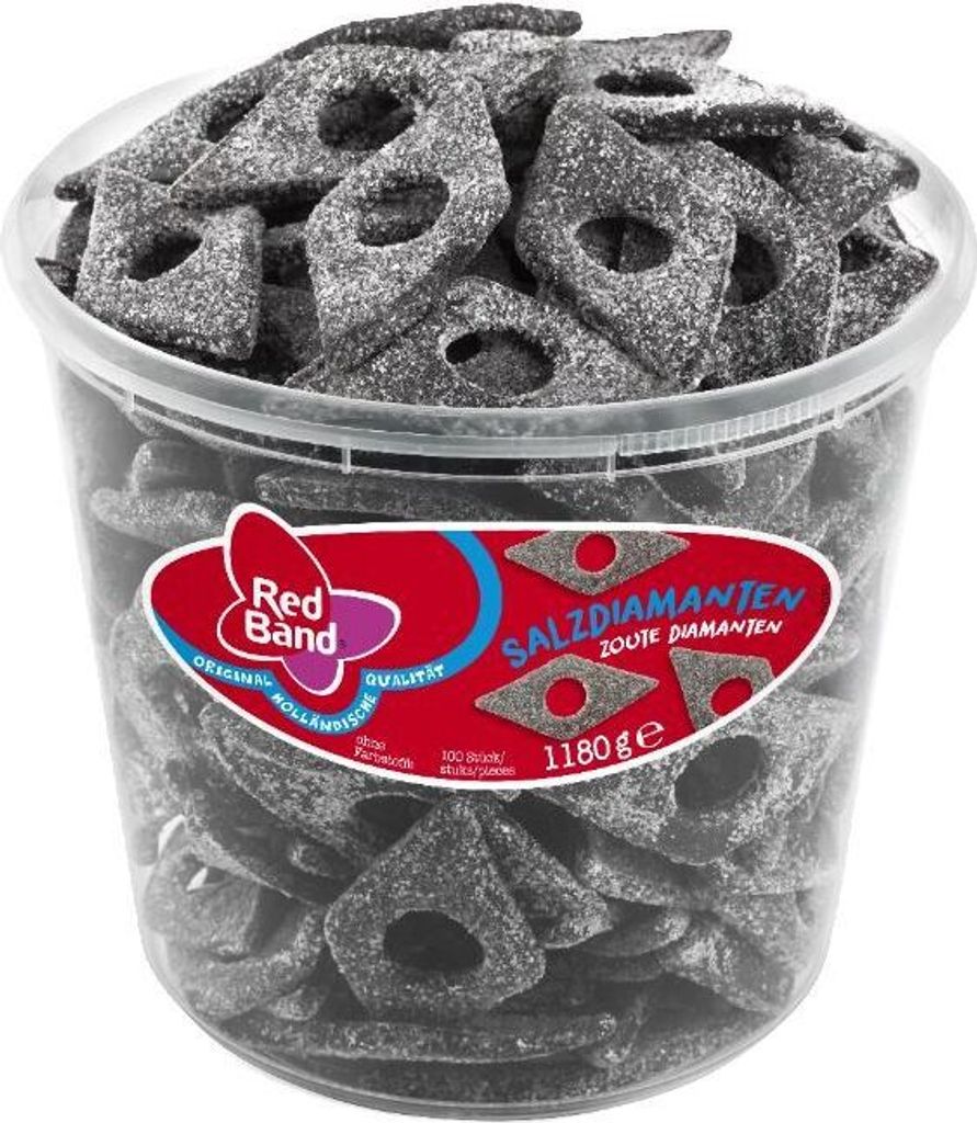 Red Band Salzdiamanten Lakritz 100 Stück, 1150g Produktbild 