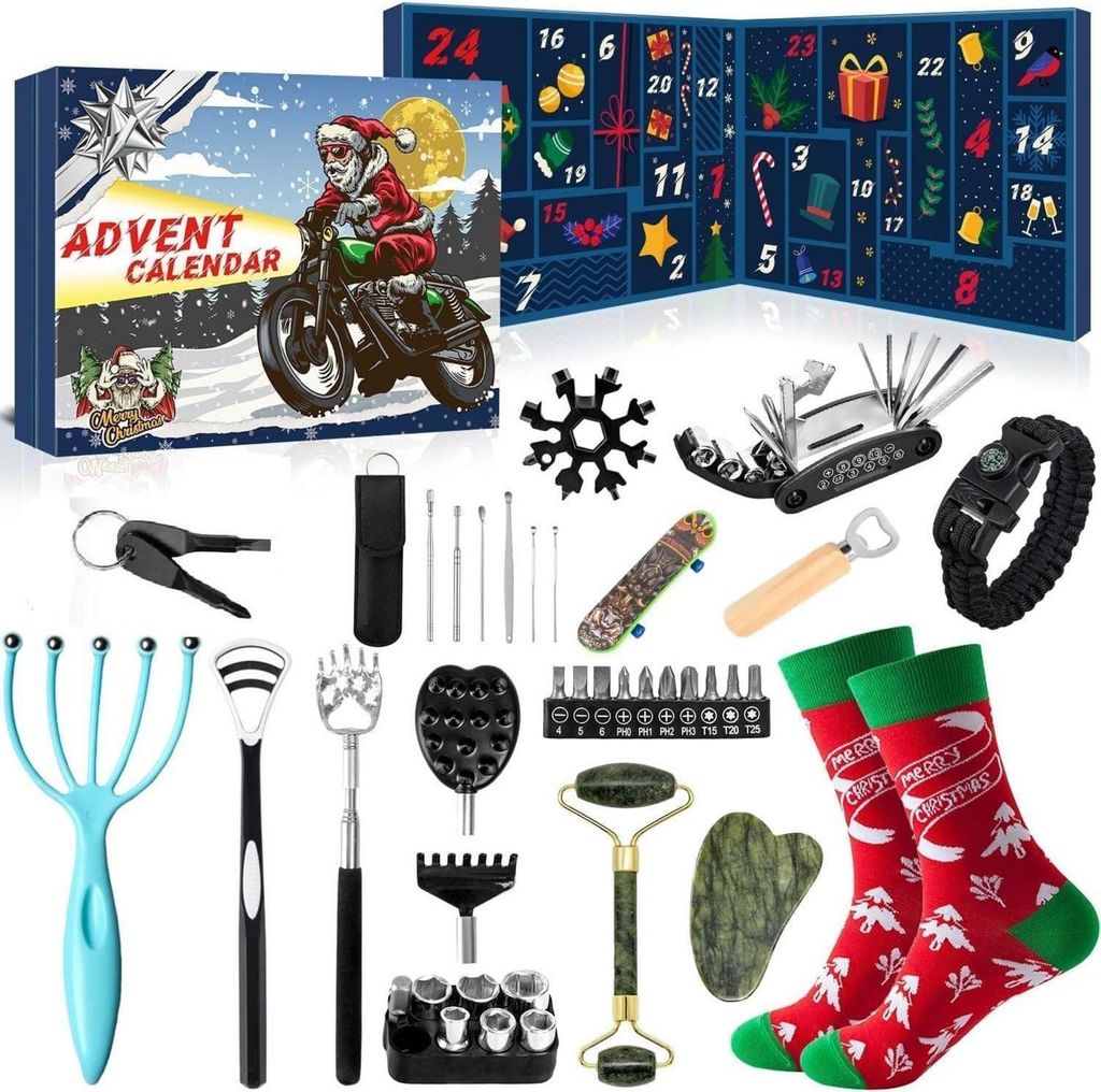 Adventný kalendár pre mužov 24 kusov - Vianočný kalendár Obrázok produktu 