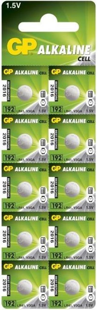 GP Batteries LR41, Jednorazowa bateria, LR41, Alkaliczny, Zdjęcie produktu 