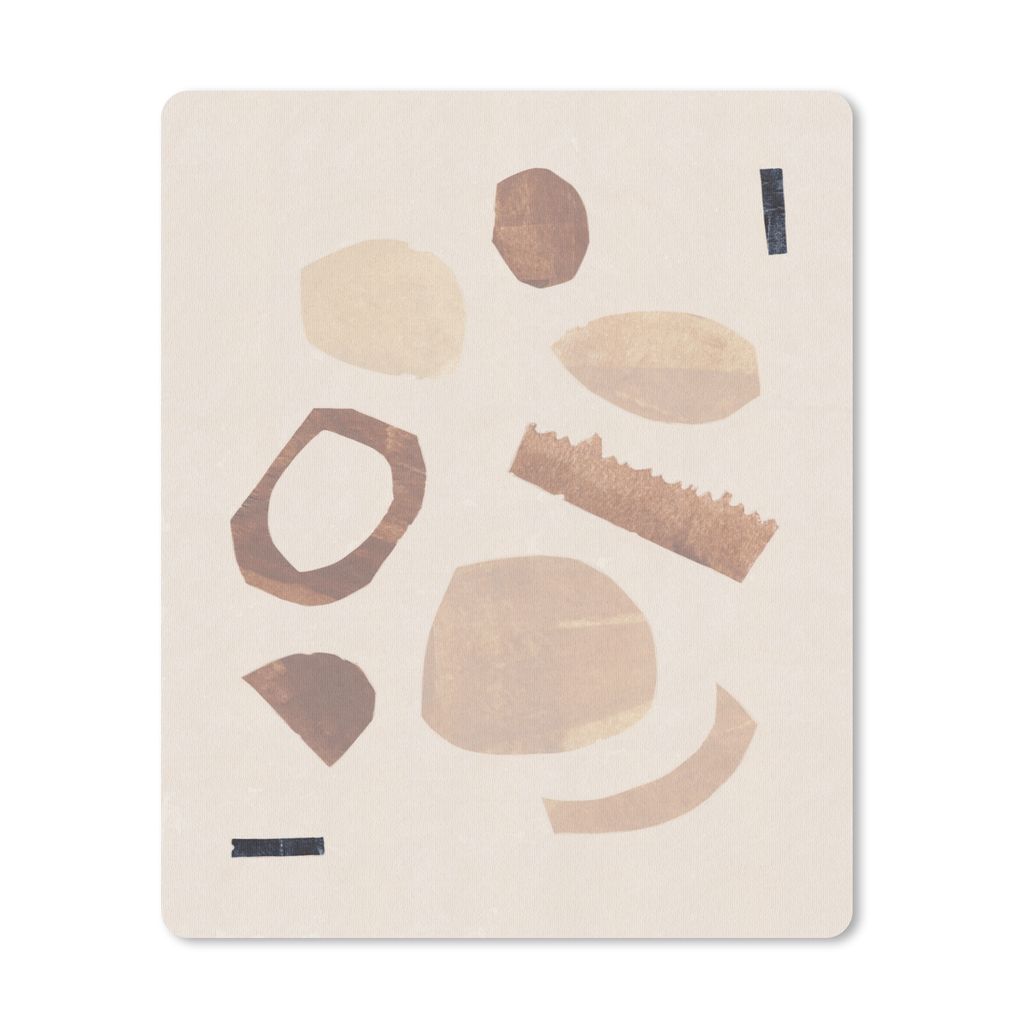 MuchoWow Mauspad Mousepad Formen - Abstrakt - Pastell - Farben 19x23 cm - Mousepads - Maus Mat - Pad - Mausunterlage - Mauspads - Spielen