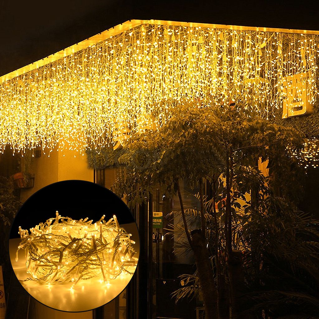 1-10M LED Lichterkette Weihnachten für Innen Außen Batterien Warmweiß Xmas Party 