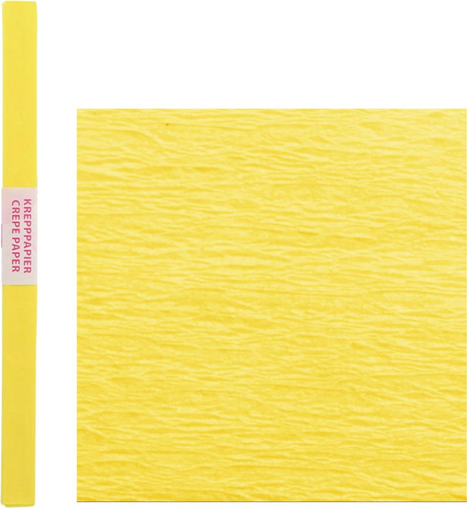 Spirit Krepppapier Standard 200 x 50 cm, Farbe:gelb