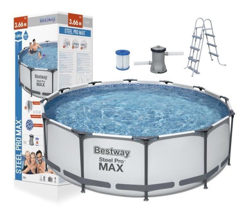 Steel Pro Max™ Frame Pool Komplett-Set, rund, mit Produktbild 51