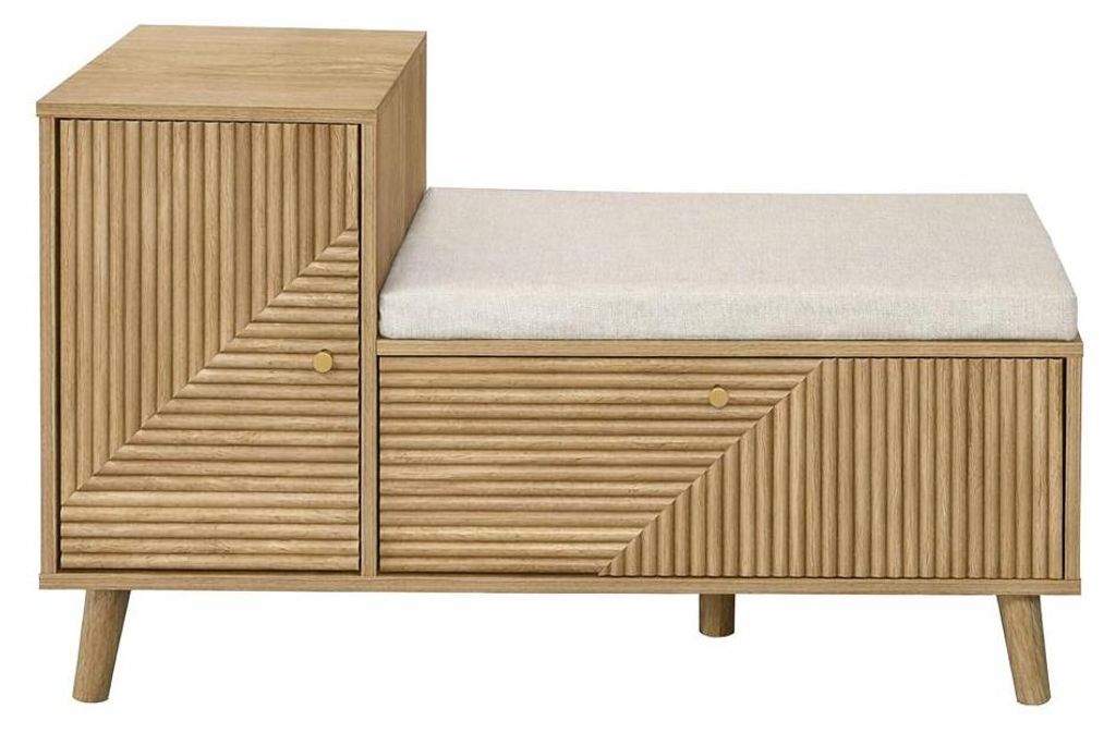 Schuhschrank mit 2 Türen und laminierten Fronten, B 101 cm Produktbild 