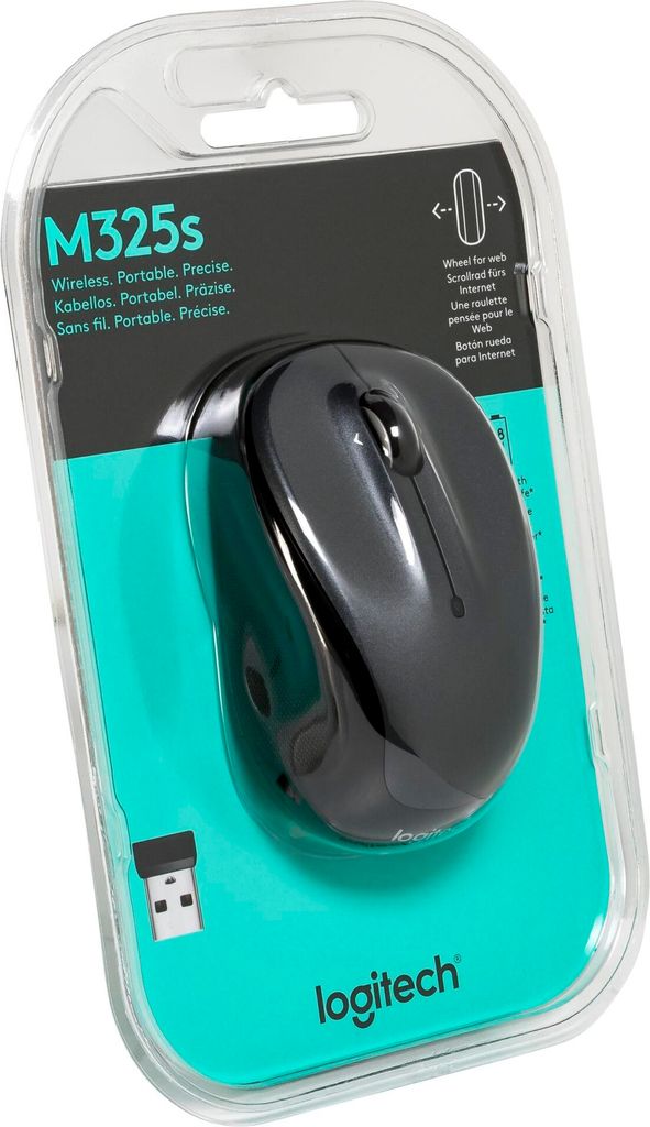 Logitech Wireless Mouse M325s dark silver retail Obrázek produktu 