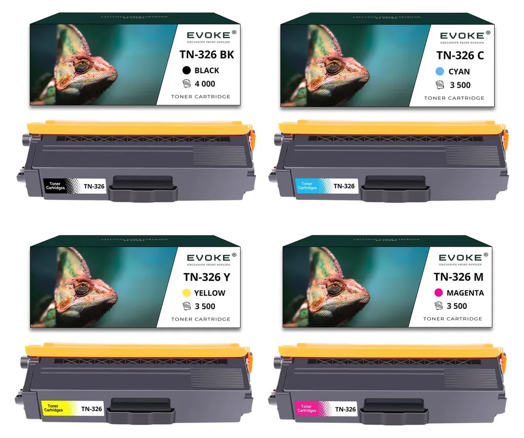 Cartouches de Toner Laser TN326BK Pack de 4 Couleurs pour Brother