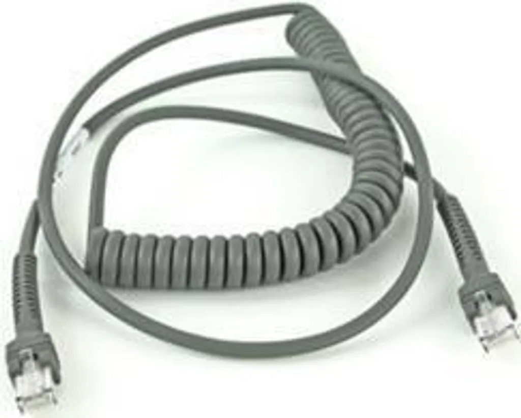 Câble RS232 Zebra 25-32465-26 - Liaison série spiralée de 1,83 m