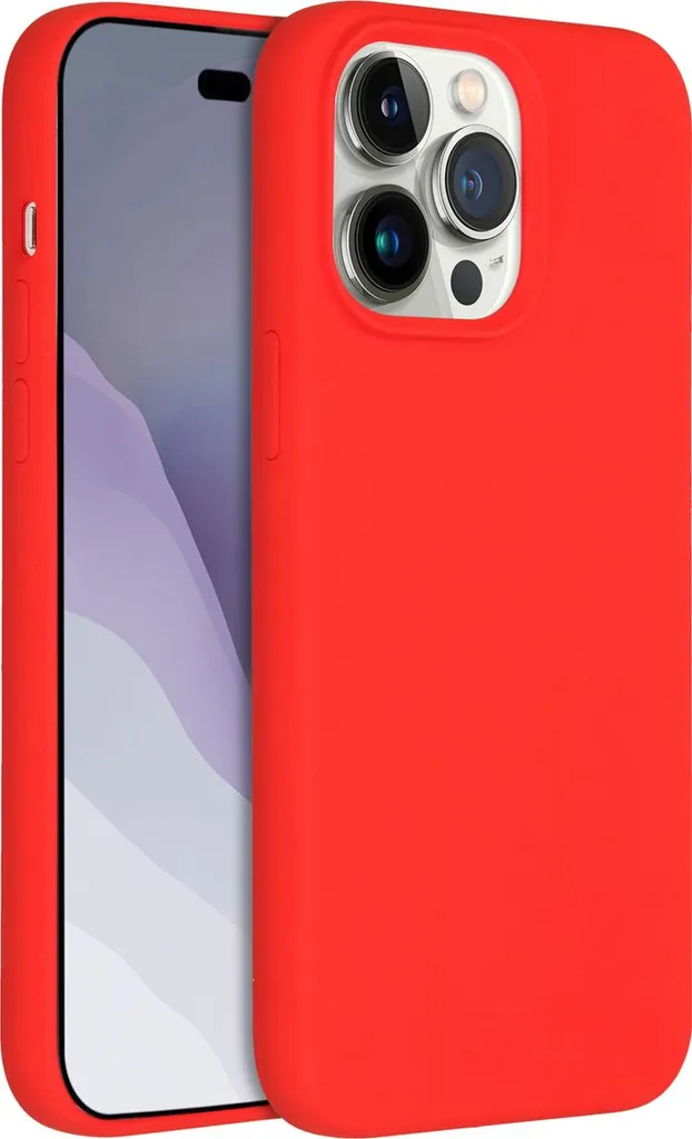 Custodia in silicone liquido Accezz con MagSafe iPhone 14 Pro Max - Rosso