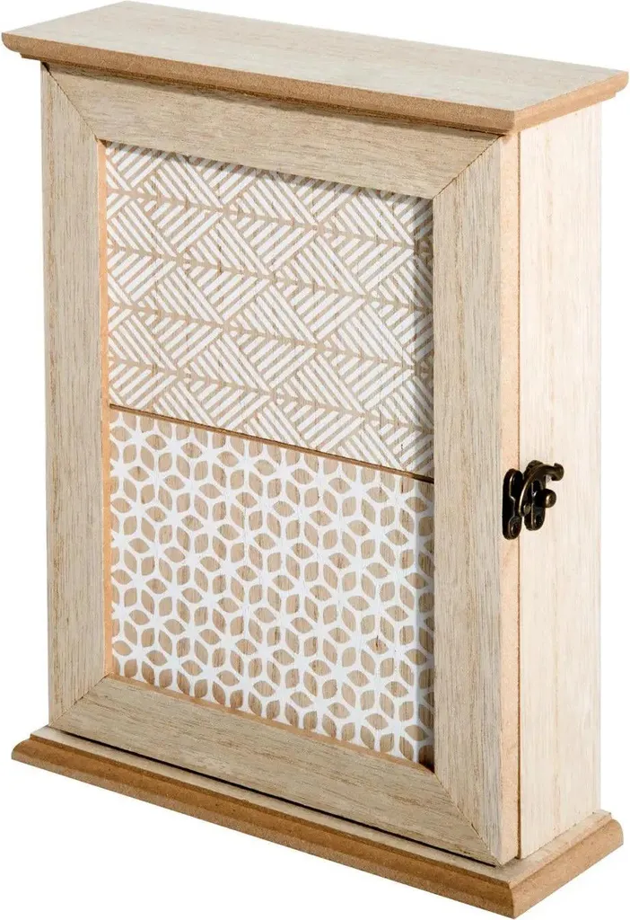 Armoire à clés vintage en bois MDF pour décoration d'entrée murale