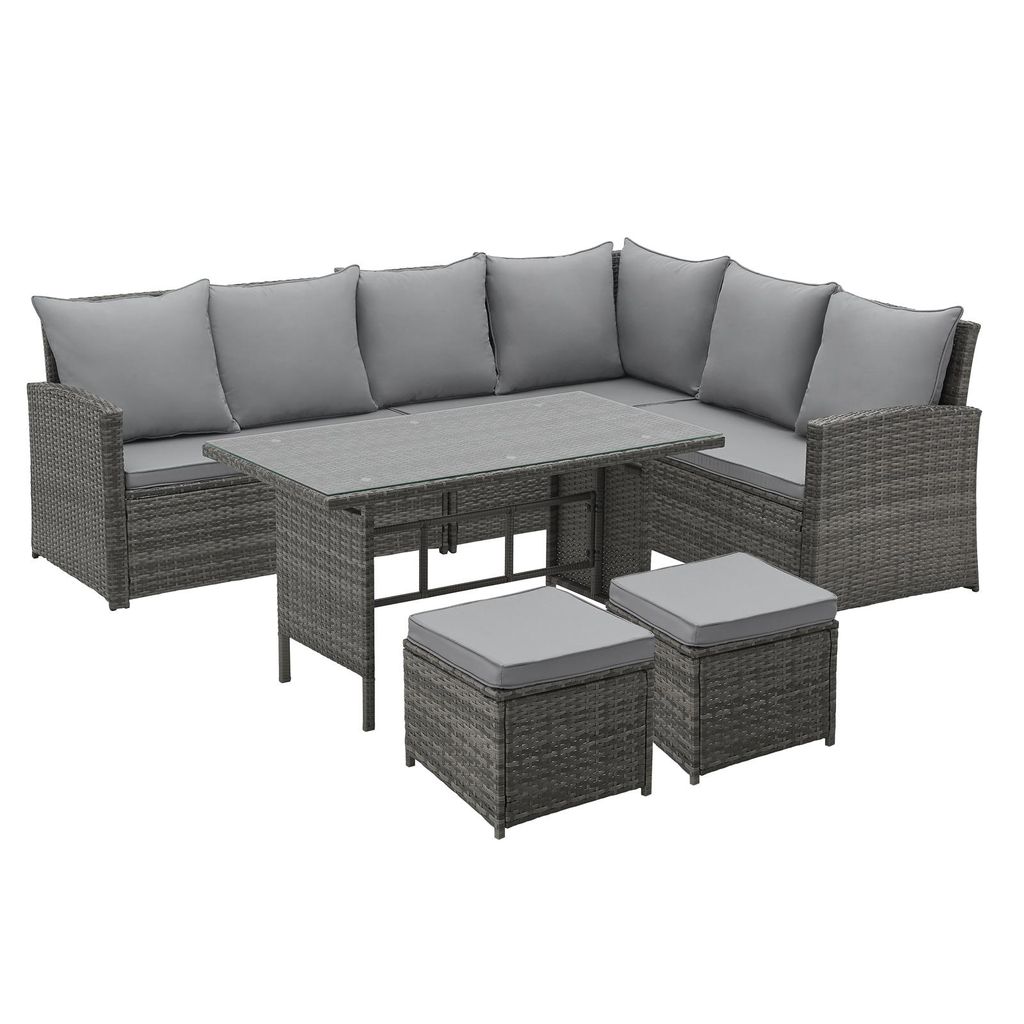 SVITA Monroe Garden Lounge Set Polyrattan Lounge Meubles de Image du produit 