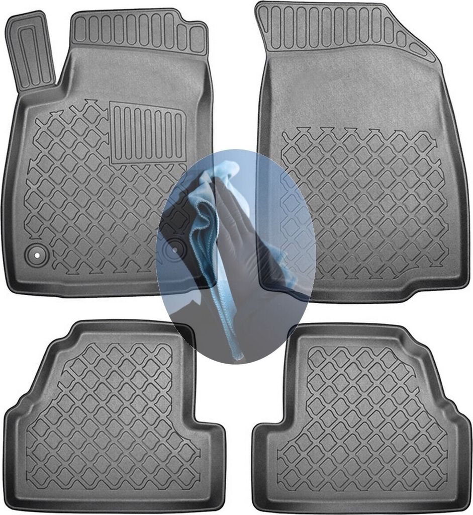 Z518929 TPE-Gummifußmatten kompatibel mit Opel Mokka A Selection Steilheck Geländewagen SUV 5-türer 2012-2019