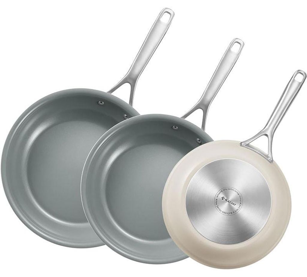 3er-Set Induktionspfannen N9032FB, 20/24/28 cm, Keramik