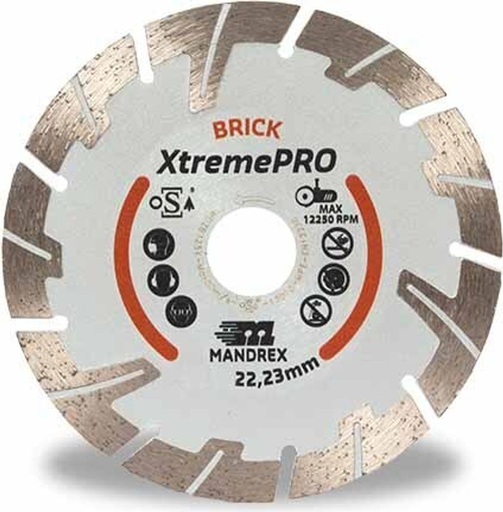MandreX Diamanttrennscheibe Brick XtremePRO Ø 150 mm Bohrung 22,23 mm