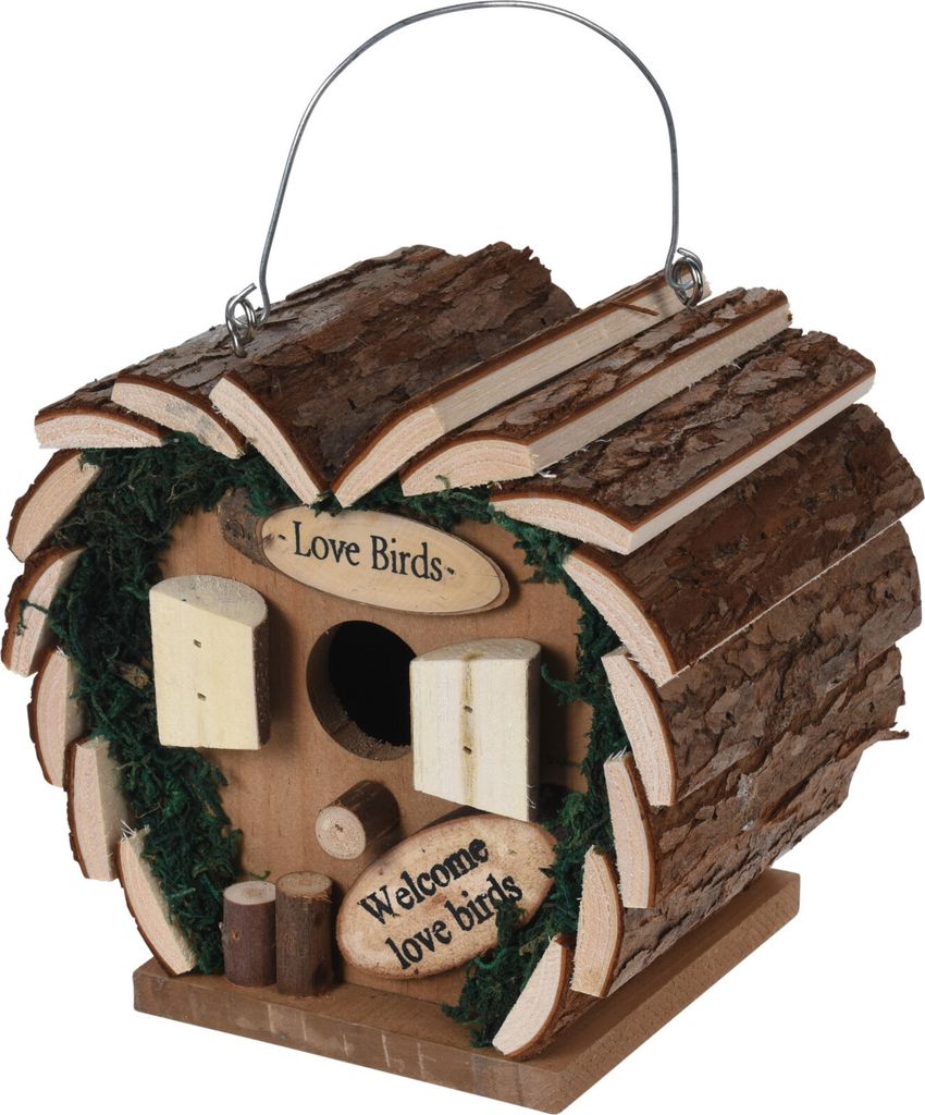 PROGARDEN Nistkasten aus Holz NISTHÄUSCHEN für VÖGEL dekorativ