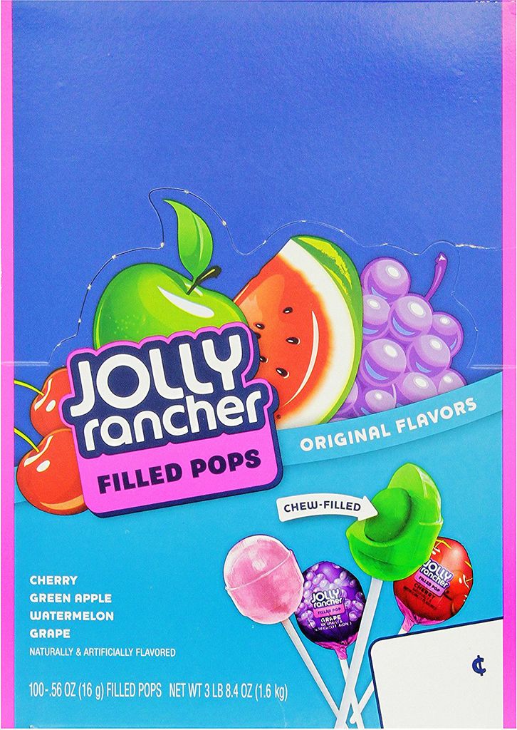 Jolly Rancher Filled Pops (100 x 16g) Produktbild 