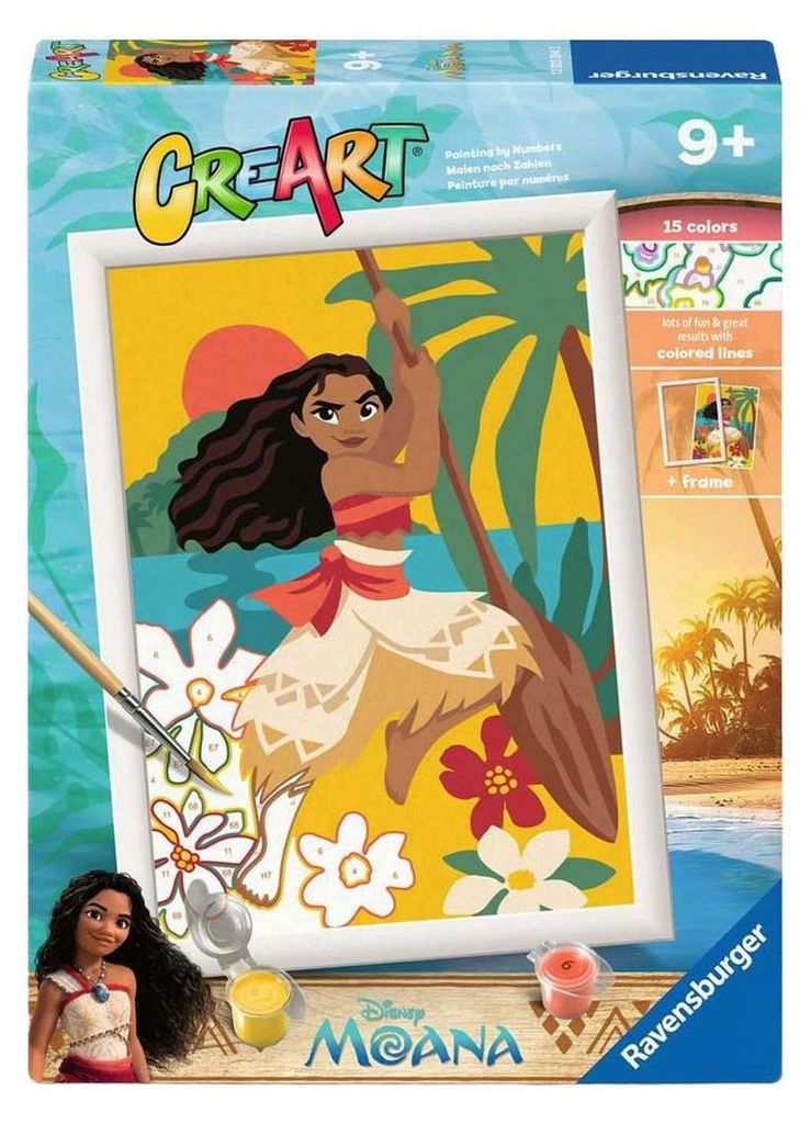 Ravensburger Malen nach Zahlen - CreArt Vaiana Abenteuer Set