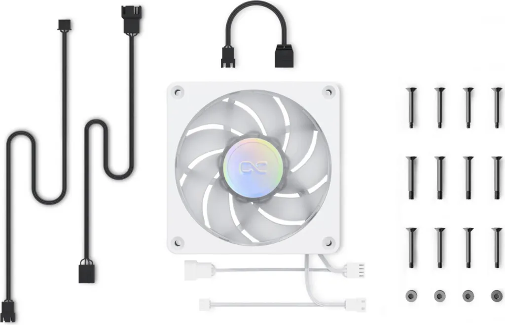 Ventilateur de Boîtier 120mm Alphacool Apex Stealth Metall Aurora ARGB