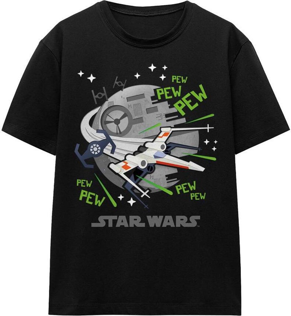 Star Wars - "Pew Pew" T-Shirt für Herren/Damen Uni TV17076 (XXL) (Schwarz)