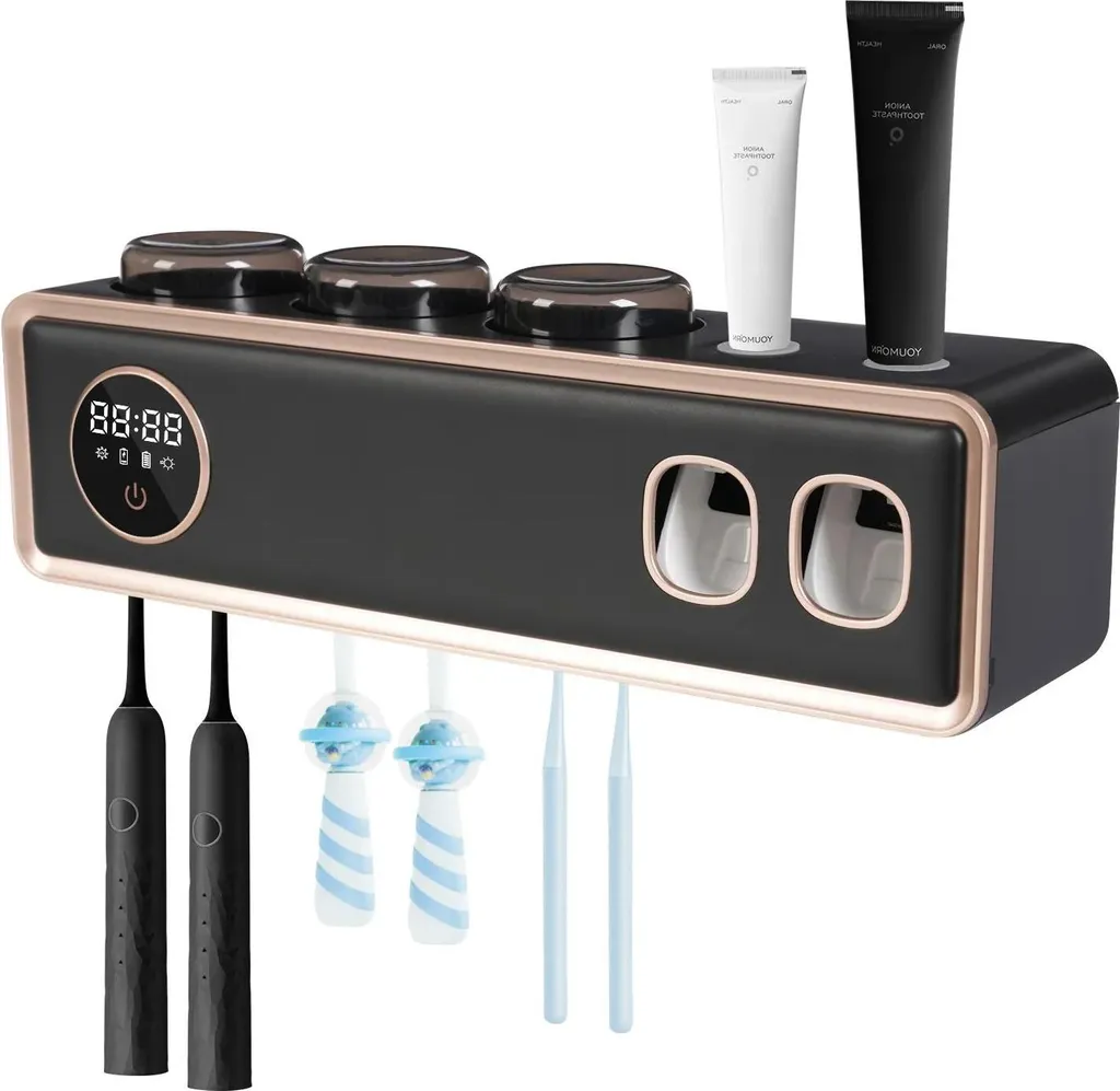 Offerta Sterilizzatore UV Spazzolini: Asciugatura 43°C e 2 Dispenser