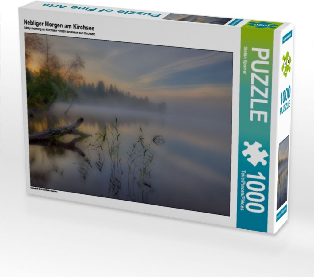 Calvendo Nebliger Morgen am Kirchsee 1000 Teile Puzzle quer 640x480mm, Sporrer Stefan; 7406589