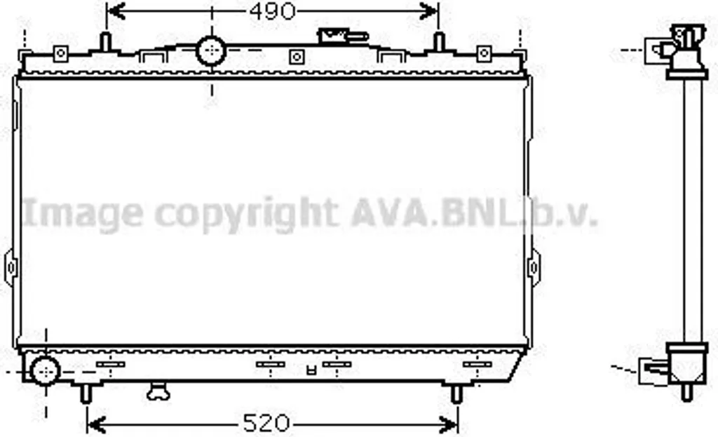 Radiateur de rechange Hyundai Coupe et Elantra pour trajet quotidien