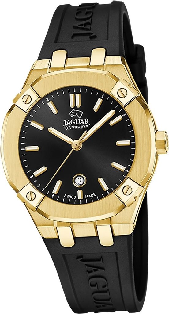 Jaguar Damen Uhr Silikonarmband schwarz D2UJ1018/1