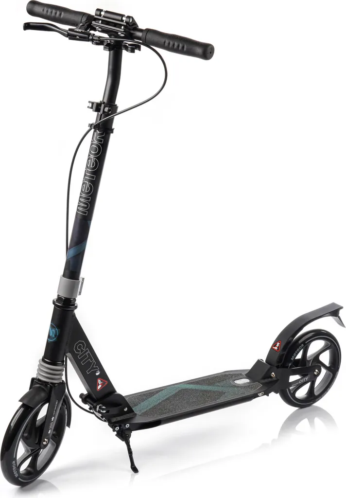 Trottinette Meteor City Hamburg pliable avec amortisseurs et béquille