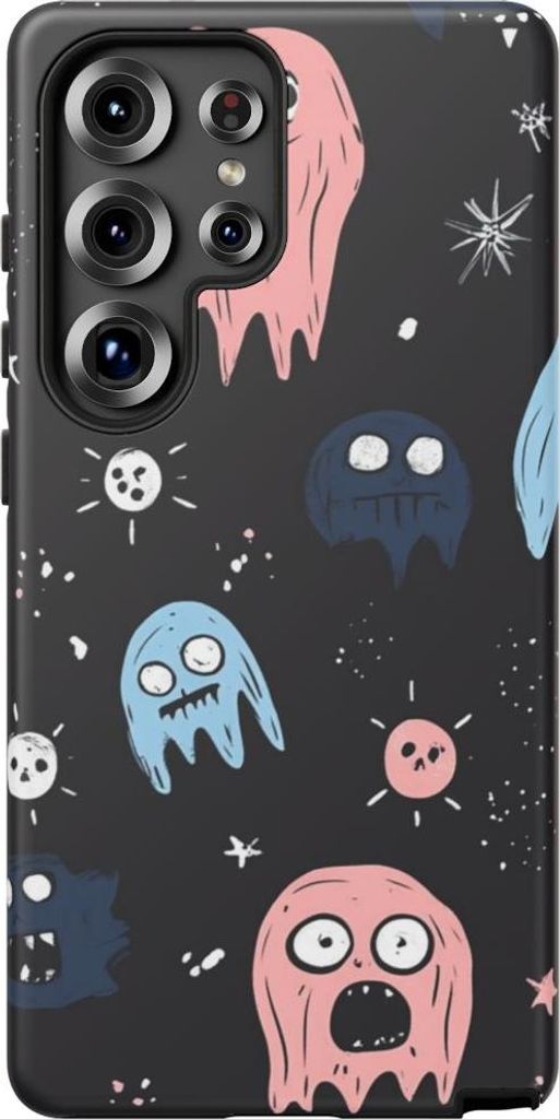Verspielte Geister im Pastell-Look – Hülle Kompatibel mit Samsung Galaxy S25 Ultra