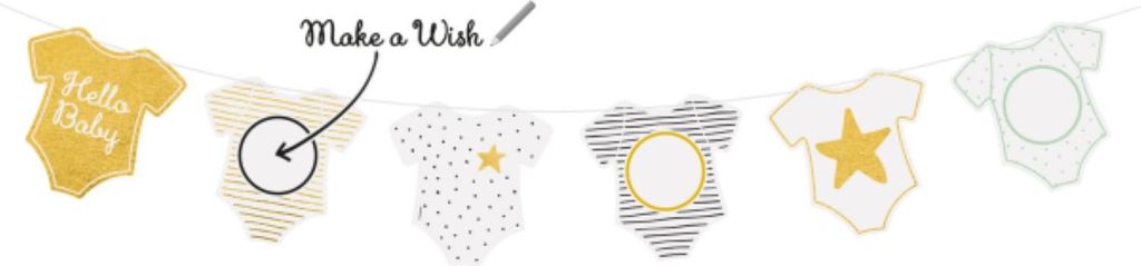 "Hello Baby" Girlande "Make a Wish" | 250x16cm
